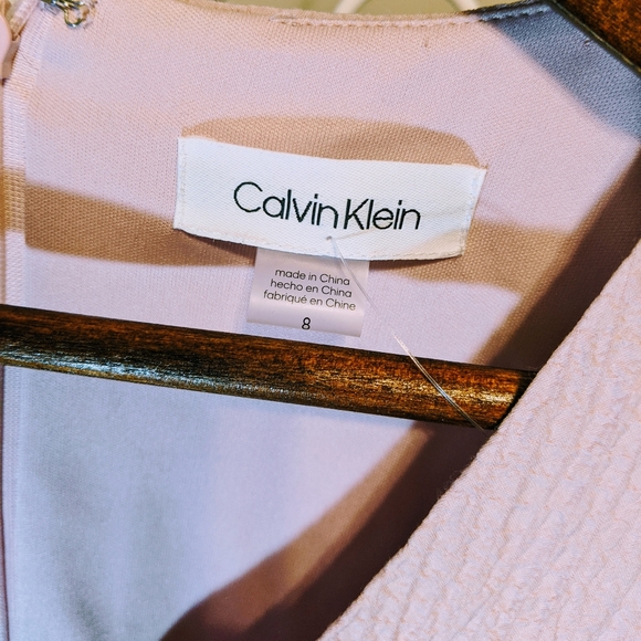 NWT Calvin Klein Rose Dress BEAUTIFUL - Picture 5 of 7